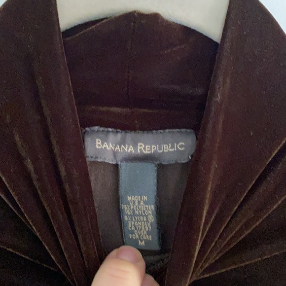 Vintage 1990s velour Banana Republic crop turtleneck - Picture 3 of 4